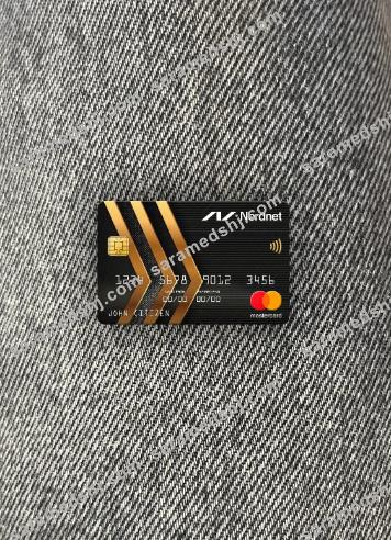 Sweden Nordnet AB bank mastercard photolook front